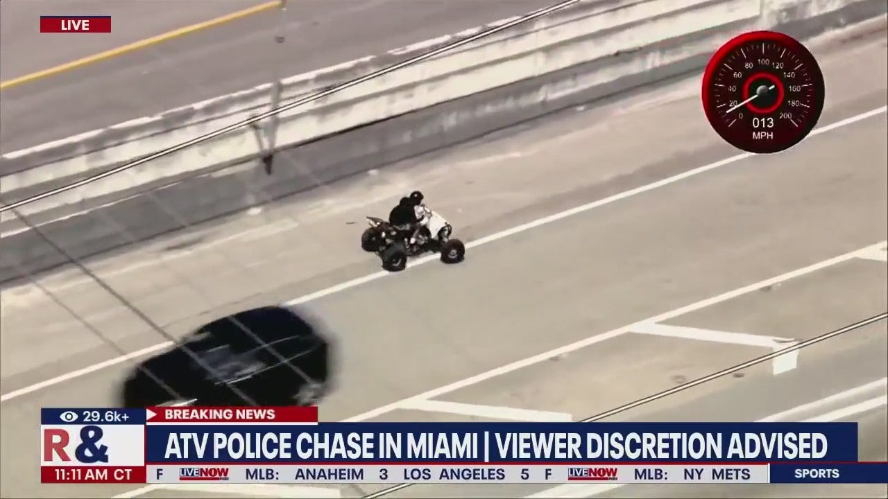 Watch: Miami ATV chase ends with driver taken down by police - Vimarsana News