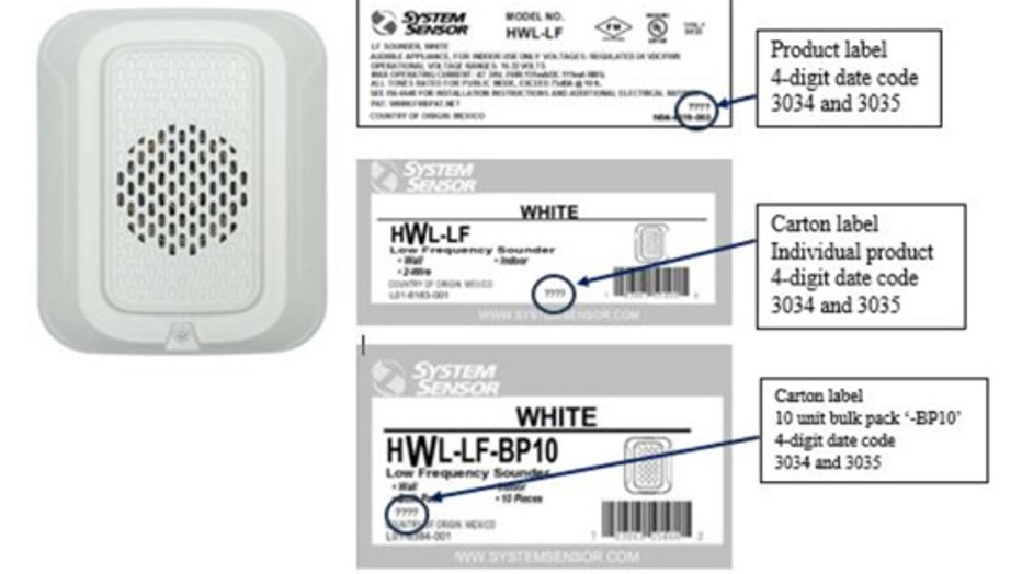 honeywell fire alarm recall