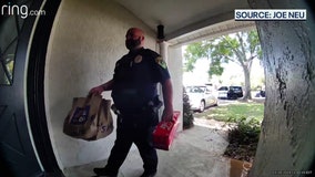 Florida police officer delivers grocery order following arrest of fugitive delivery driver