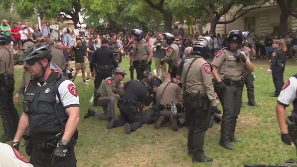 LIVE: University of Texas Palestine protest leads to more than 20 arrests, including FOX 7 photographer