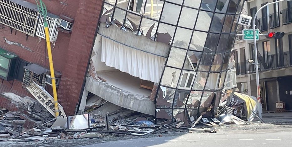 Taiwan struck by 7.4 earthquake, damaging buildings and causing tsunami