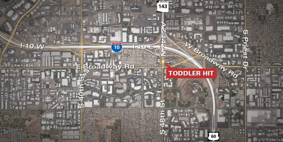 Phoenix toddler ran over by driver, police say