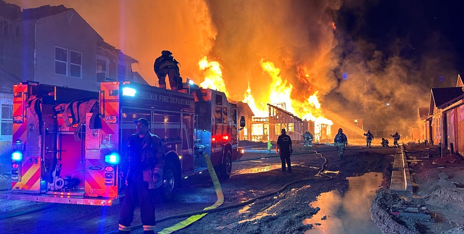 Massive fire at Phoenix housing development believed to be human-caused