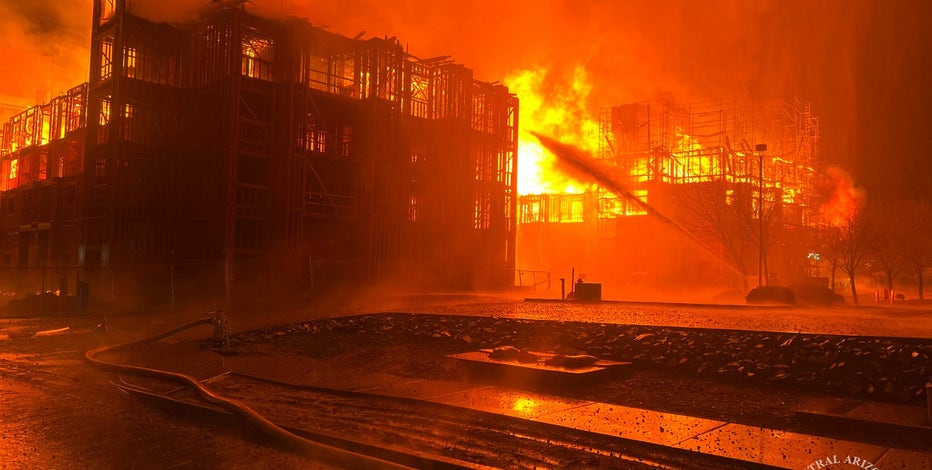 Fire at Prescott Valley construction site forces evacuations