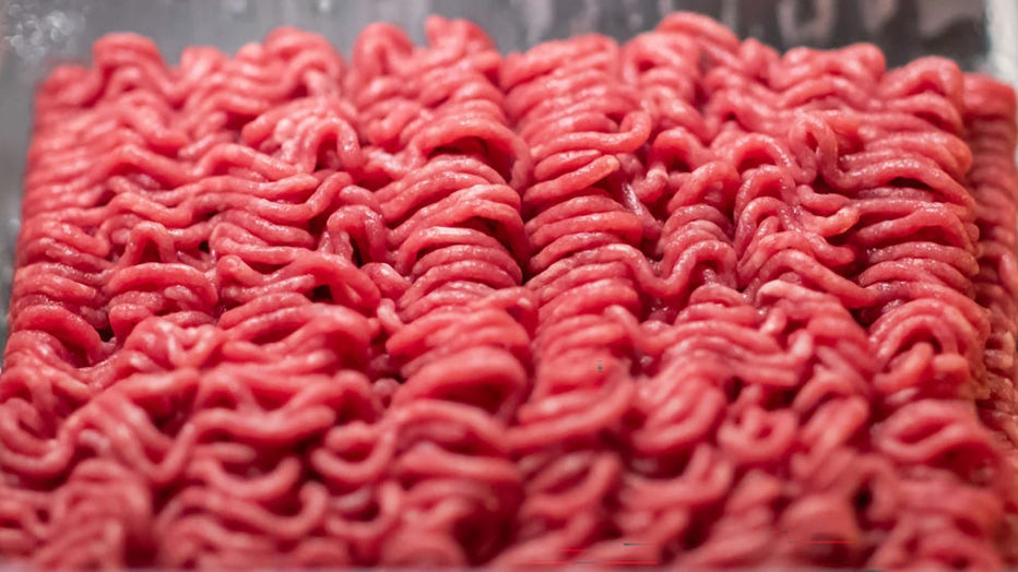 FILE - Organic ground beef from the supermarket is pictured in a file image. (Photo by Daniel Karmann/picture alliance via Getty Images)
