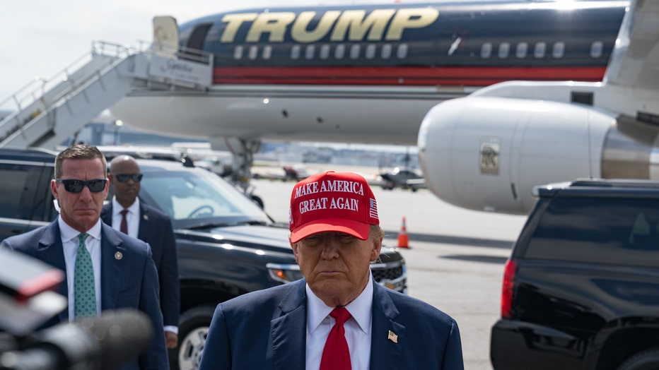 Former President Donald Trump Travels To Atlanta, Georgia