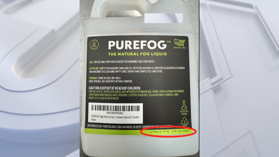 fog liquid recall