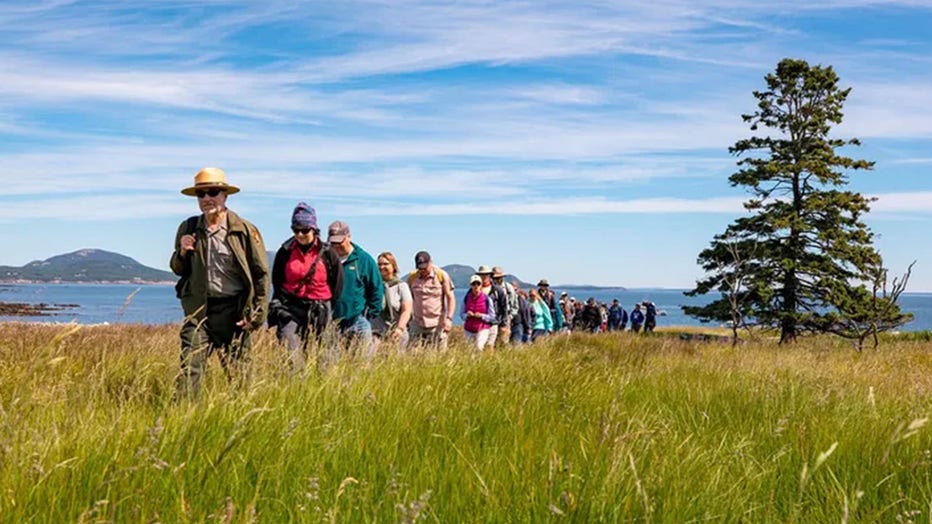 acadia national park hiking group