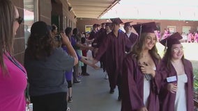 Graduating seniors walk former school and reminisce on their time at Sierra Verde STEAM Academy