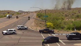 Lanes reopen after brush fire along SR 87 near Fountain Hills