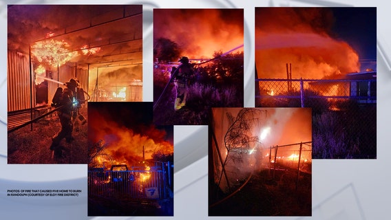 5 homes burned in Randolph, southeast of Phoenix; officials investigating cause
