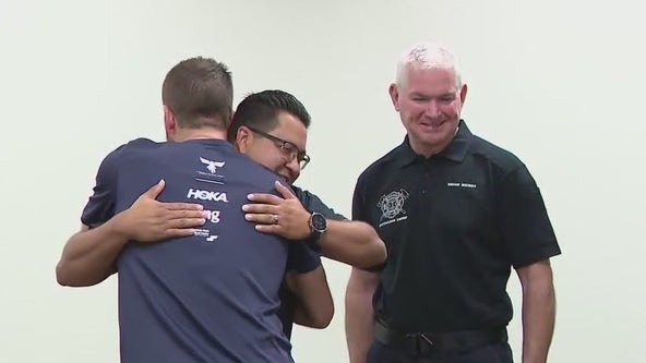 Mesa man reunites with first responders who saved his life during marathon