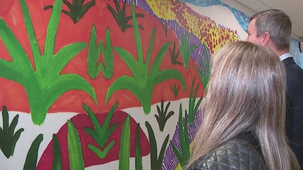 Custom mural, 'Wonder and Wander,' graces Phoenix Children's Hospital's bare walls