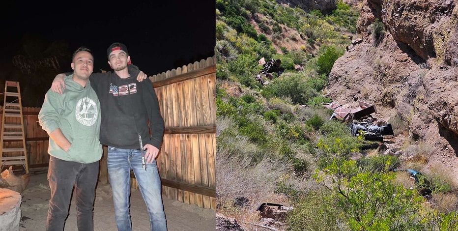 Friends live to tell the tale of plunging 300 feet off Arizona cliff
