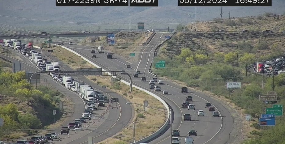 I-17 closure in north Phoenix caused massive traffic backups
