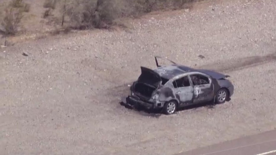 body in burned car