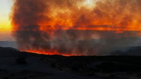 Adams Fire burning near Fountain Hills