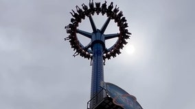 Video: Oregon amusement park guests left hanging upside down after ride malfunctions on opening day