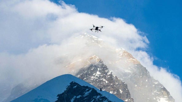 World's 1st drone delivery trials achieved on Mount Everest, Chinese tech firm says