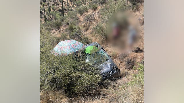 36 hours later, Yavapai County driver rescued after crash down 200-foot embankment