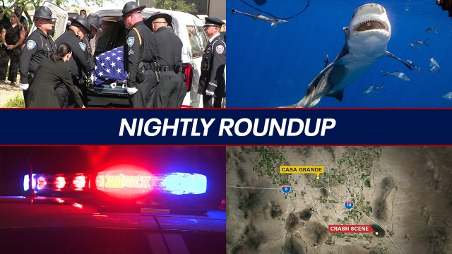 Slain Gila River police officer laid to rest; Pinal Co. crash kills plane pilot | Nightly Roundup