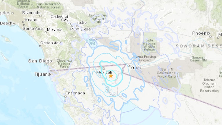 yuma earthquake usgs june 5