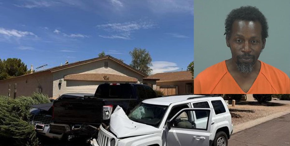 Woman's ex-boyfriend chases her through San Tan Valley neighborhood, causing several crashes, PCSO says