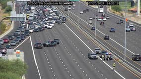 Loop 202 westbound reopened at Scottsdale Road in Tempe