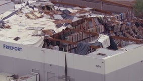 Worker unaccounted for after roof collapses on Phoenix building during thunderstorm