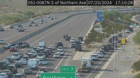 Police clear rollover crash on State Route 51 in Phoenix