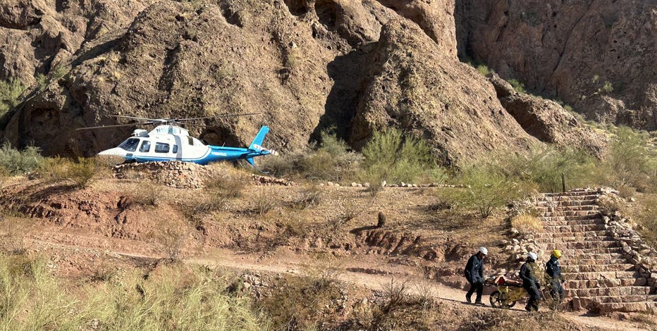 Woman airlifted off Camelback Mountain, taken to hospital for overheating