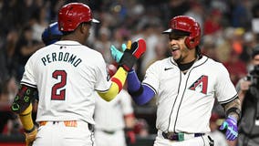 Marte homers in Diamondbacks' 14-4 rout of Rangers