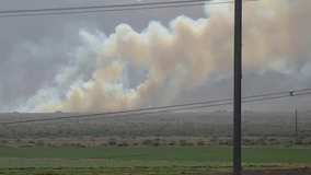 Brush fire in Gila River Indian Community forces evacuations, causes large smoke column in West Valley