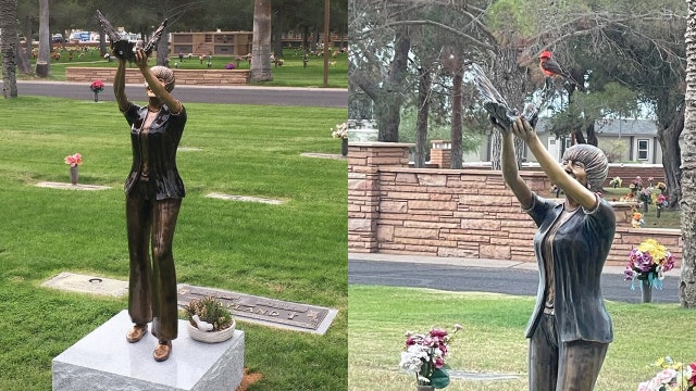 $20K bronze statue stolen from Mesa's Mountain View Funeral Home and Cemetery