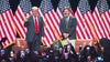 Trump appears with Tucker Carlson in Glendale