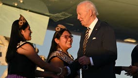 President Biden arrives in Arizona to campaign, apologize for treatment of Native American students