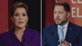 Lake blames Gallego for border woes, he vows to protect abortion rights in Arizona Senate debate