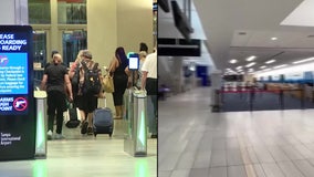 Travelers from Orlando arrive at Phoenix Sky Harbor ahead of Hurricane Milton