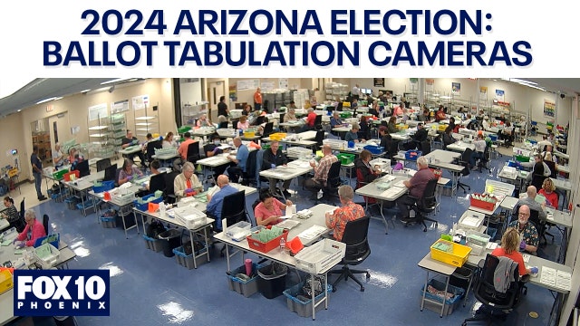 LIVE: How to watch Arizona ballot counting video feeds, track county results | 2024 election