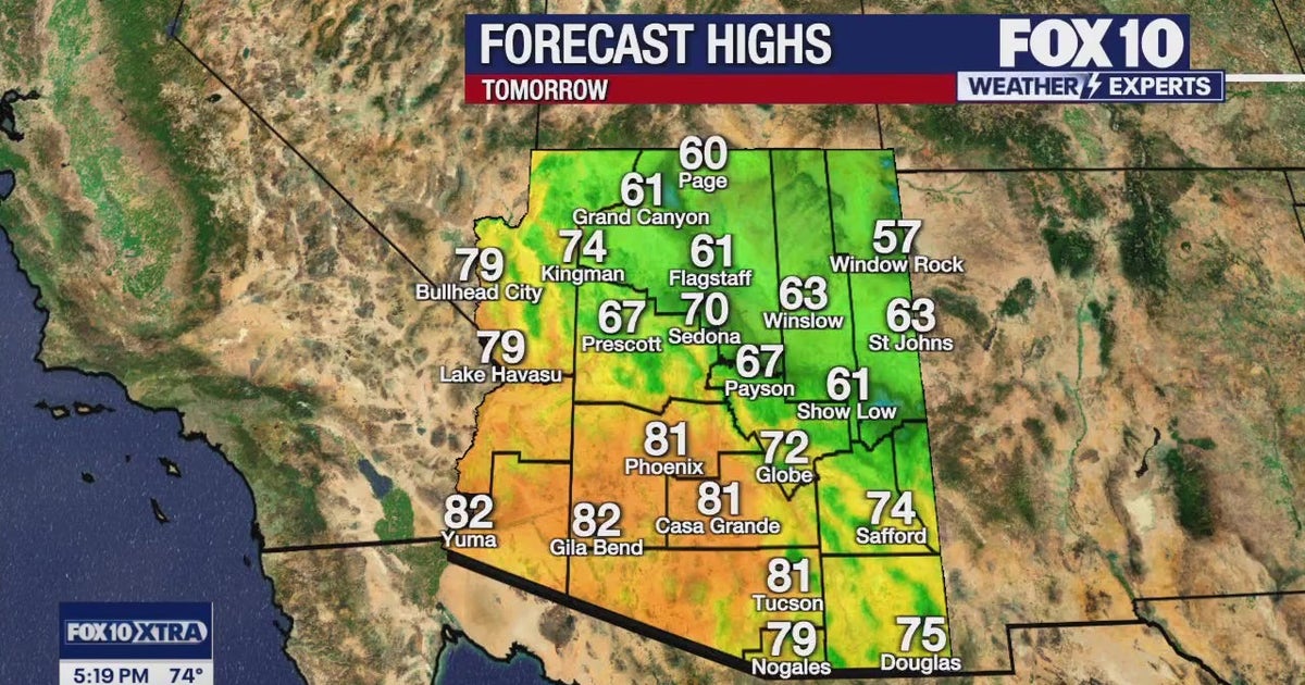 Arizona weather forecast: Dry conditions to persist as temperatures ...