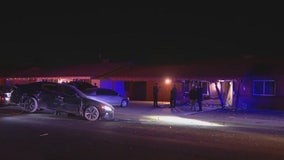 Driver crashes into cars, house in west Phoenix