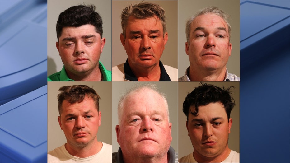 Clockwise from top left: Danny Bradley, John G. Carroll, William J. Carroll, Sean Daley, Edward Jennings, and Henry Mesker. (Courtesy: Scottsdale Police Department)