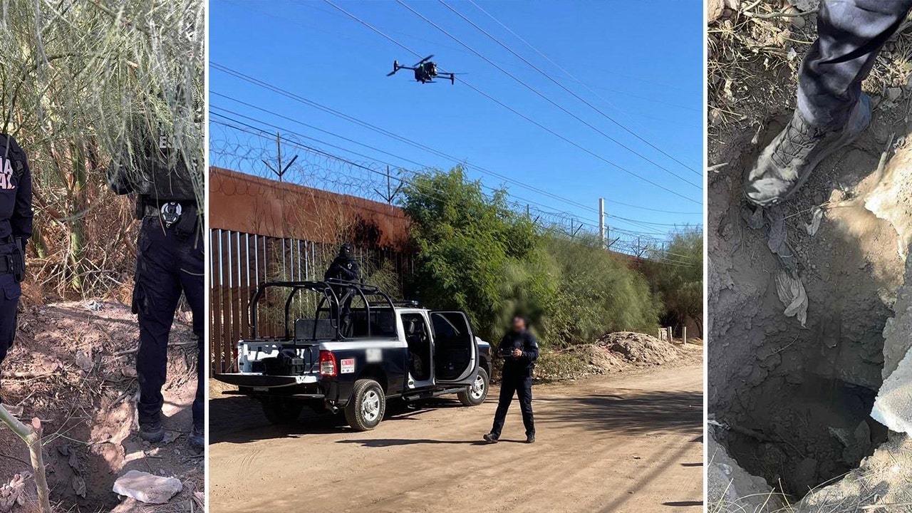 Tunnel discovered at Arizona border wall by Mexican state police with use of drones