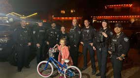 Gilbert Police surprise a girl after her bike was stolen at a park