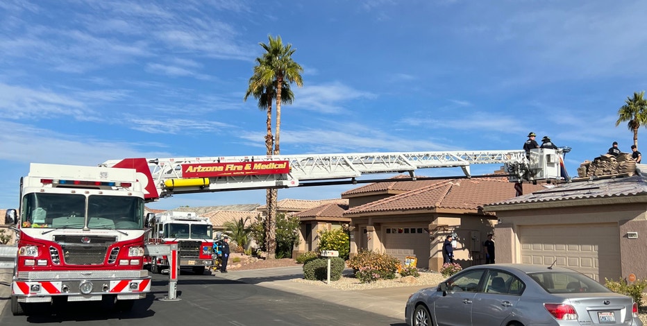 Nail gun injury leaves person stuck on a roof in Surprise