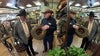 Sheriff Sheridan gets fitted for cowboy hat