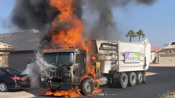 Arizona firefighter hurt in garbage truck explosion