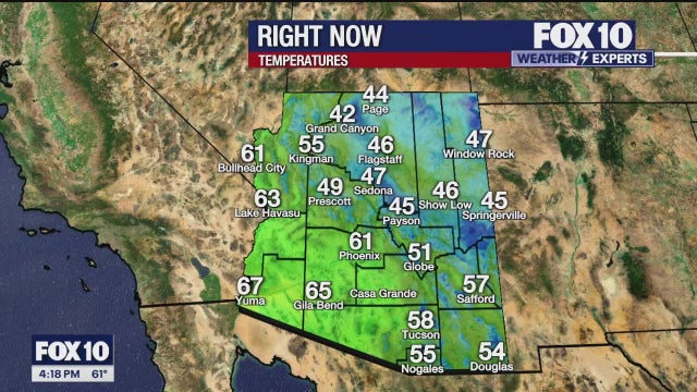 Arizona weather forecast: Below-normal temps continue in Phoenix