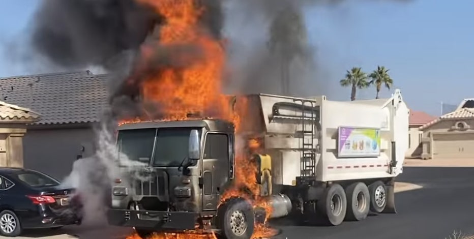 Arizona firefighter hurt in garbage truck explosion