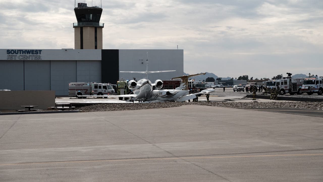 Scottsdale Airport: Plane crashes into another plane, killing 1, injuring several others